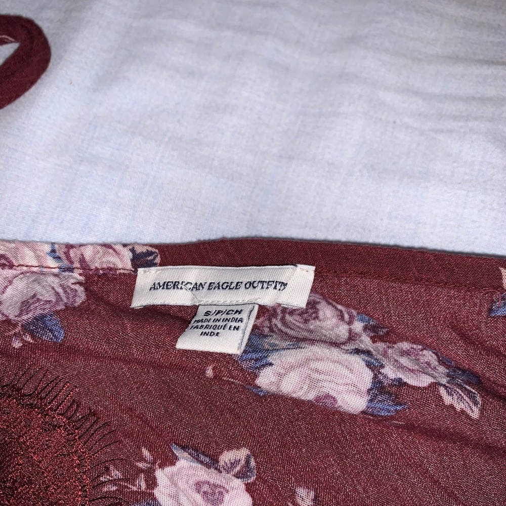 cute red floral dress